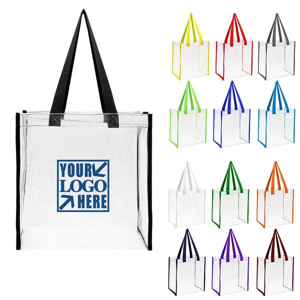 Clear PVC Stadium Tote Bag