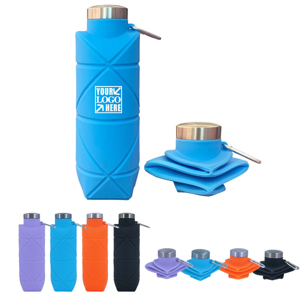 23.6OZ Outdoor Silicone Foldable Water Bottle