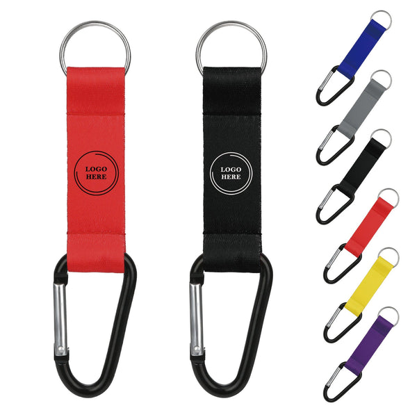 3/4" Pocket Lanyard W/Carabiner & Keyring