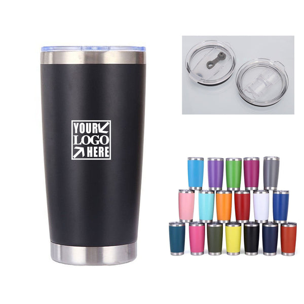 20oz Double Wall Insulated Stainless Steel Tumbler With Lid