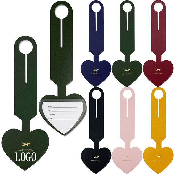 Leather luggage tag pendant