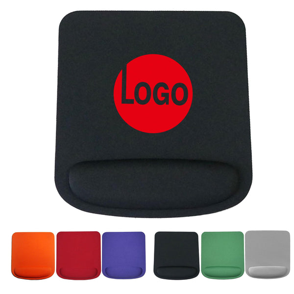 Mouse Pad with Wrist Support and Non-Slip Rubber Base