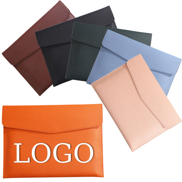 PU magnetic buckle file bag