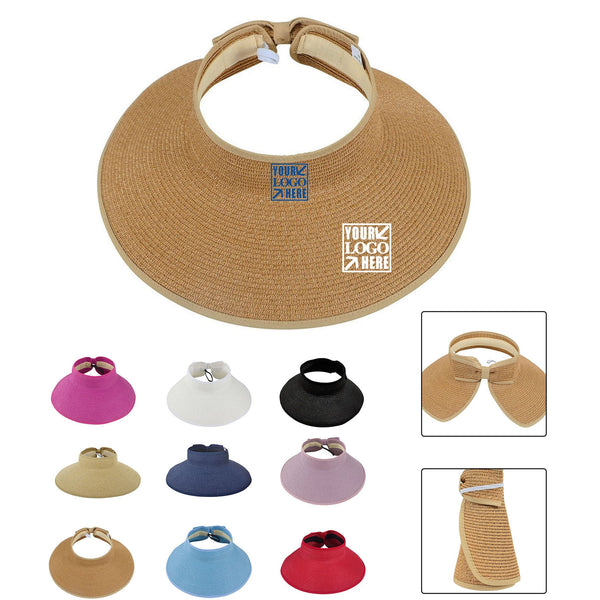 Wide Brim Roll up Straw Hat