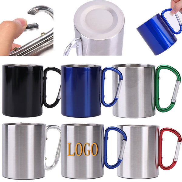 Stainless Steel Mountaineering Buckle Handle Mug