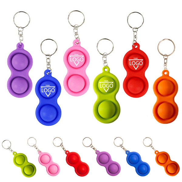Two-finger Bubble fun Stress Relief  Keychain