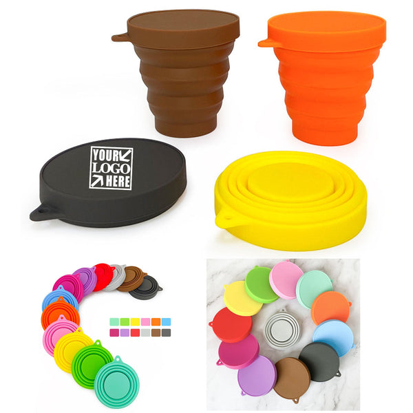 Reusable Food Grade Folding Cup with Lids