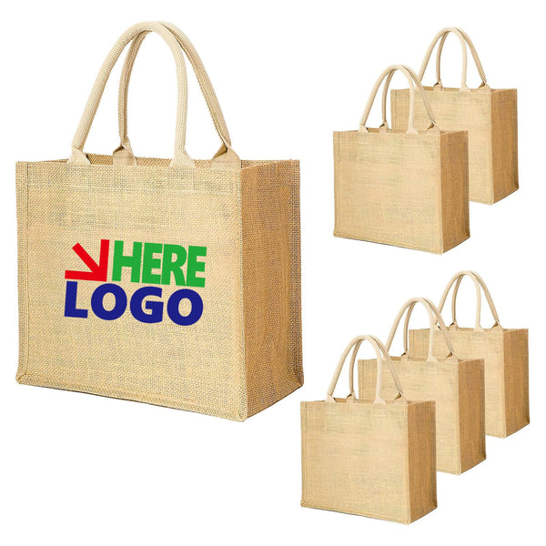 Natural Burlap Jute Tote Bags