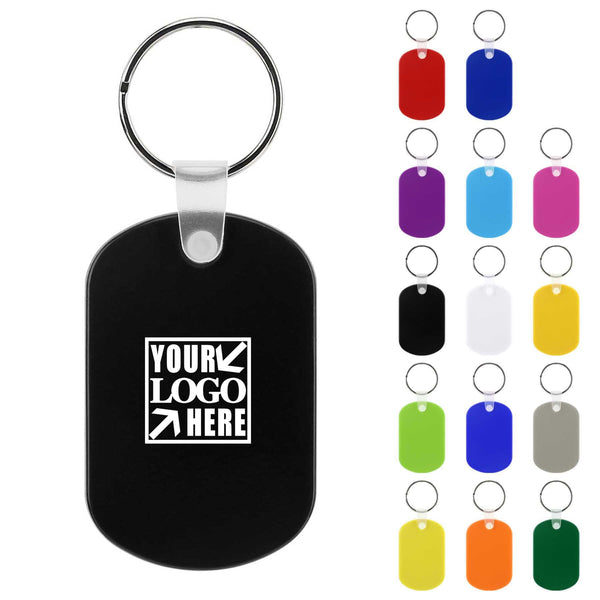Oval Shape PVC Key Chain