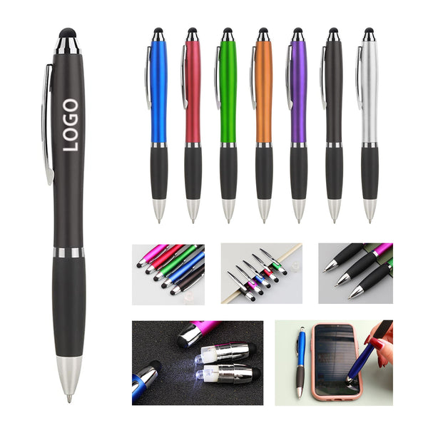 Led Light Stylus Ballpoint Pen