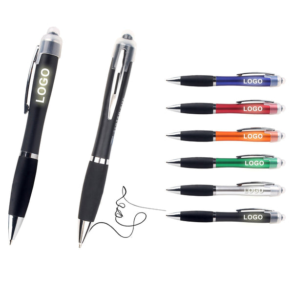 Light up Ballpoint Pens with Stylus Tip