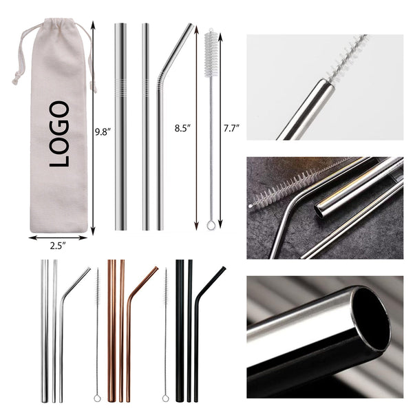 4 Pieces Straw Kit W/Pouch