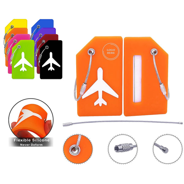 Silicone Luggage Tag with Name ID Card