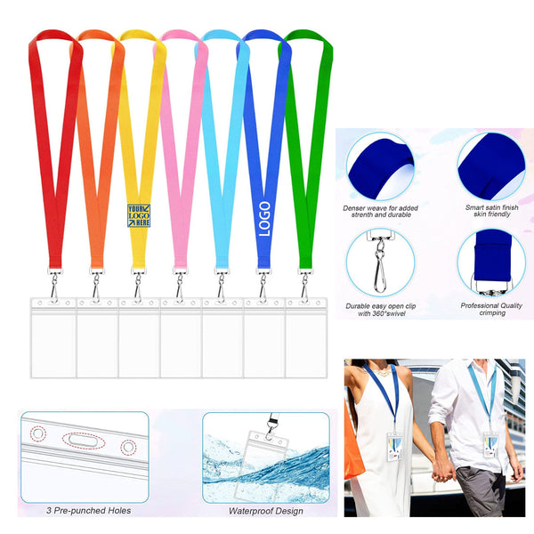 Lanyards with Waterproof Badge Holders