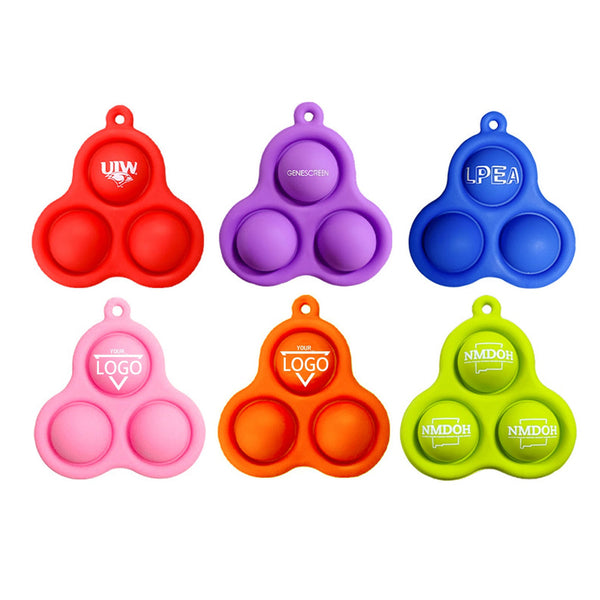 Three-finger Bubble fun Stress Relief  Keychain