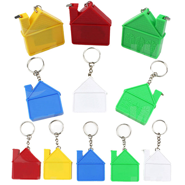 House Model Measuring Tape Keychain